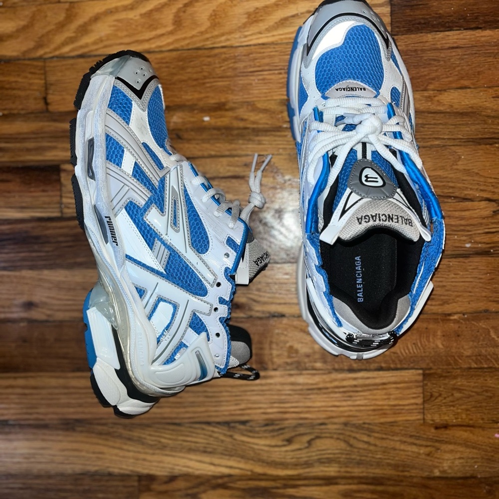 Balenciaga Blue and White Runners
